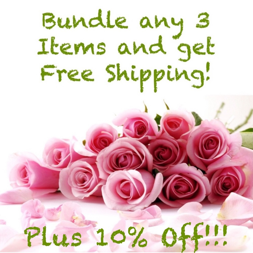 Bundle any 3 Items and get Free Shipping.   Plus 10% Off!!!